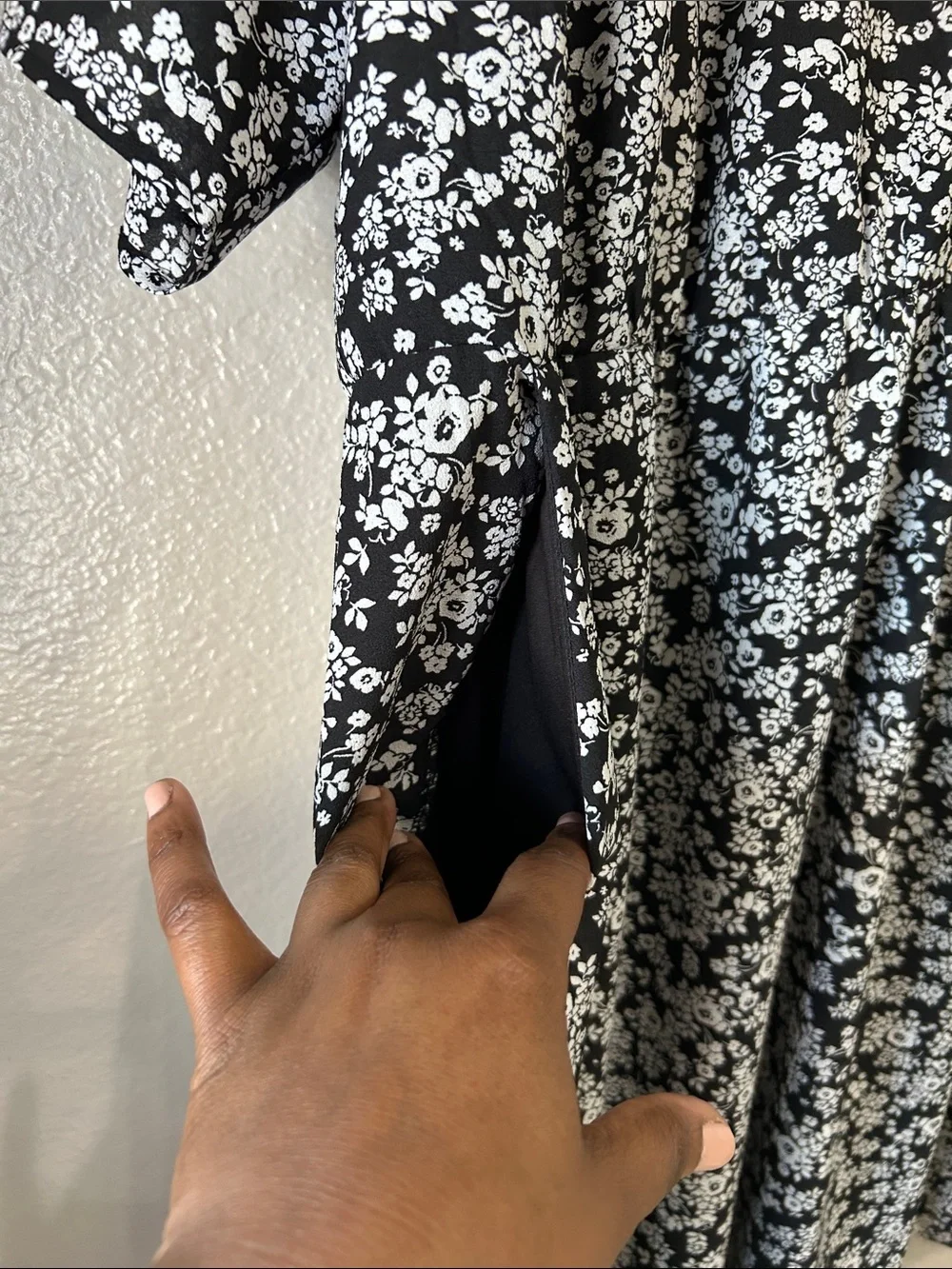 torrid Sz 3X Black White Floral Midi Dress Lined Summer Beach Vacay Chic TC0087